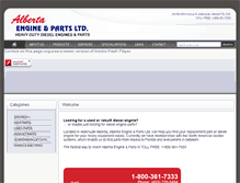 Tablet Screenshot of albertaengine.com